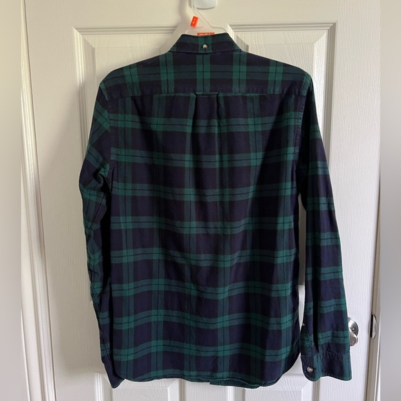 Jcrew slim black watch plaid oxford shirt - Picture 2 of 3